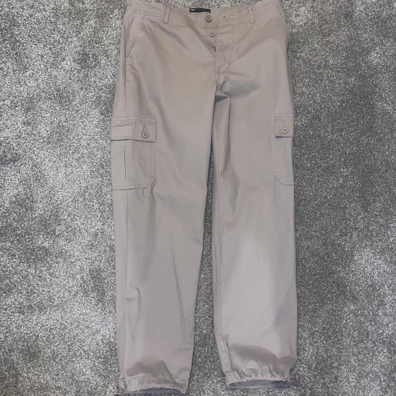 ASOS DESIGN tapered cargo pants in brown