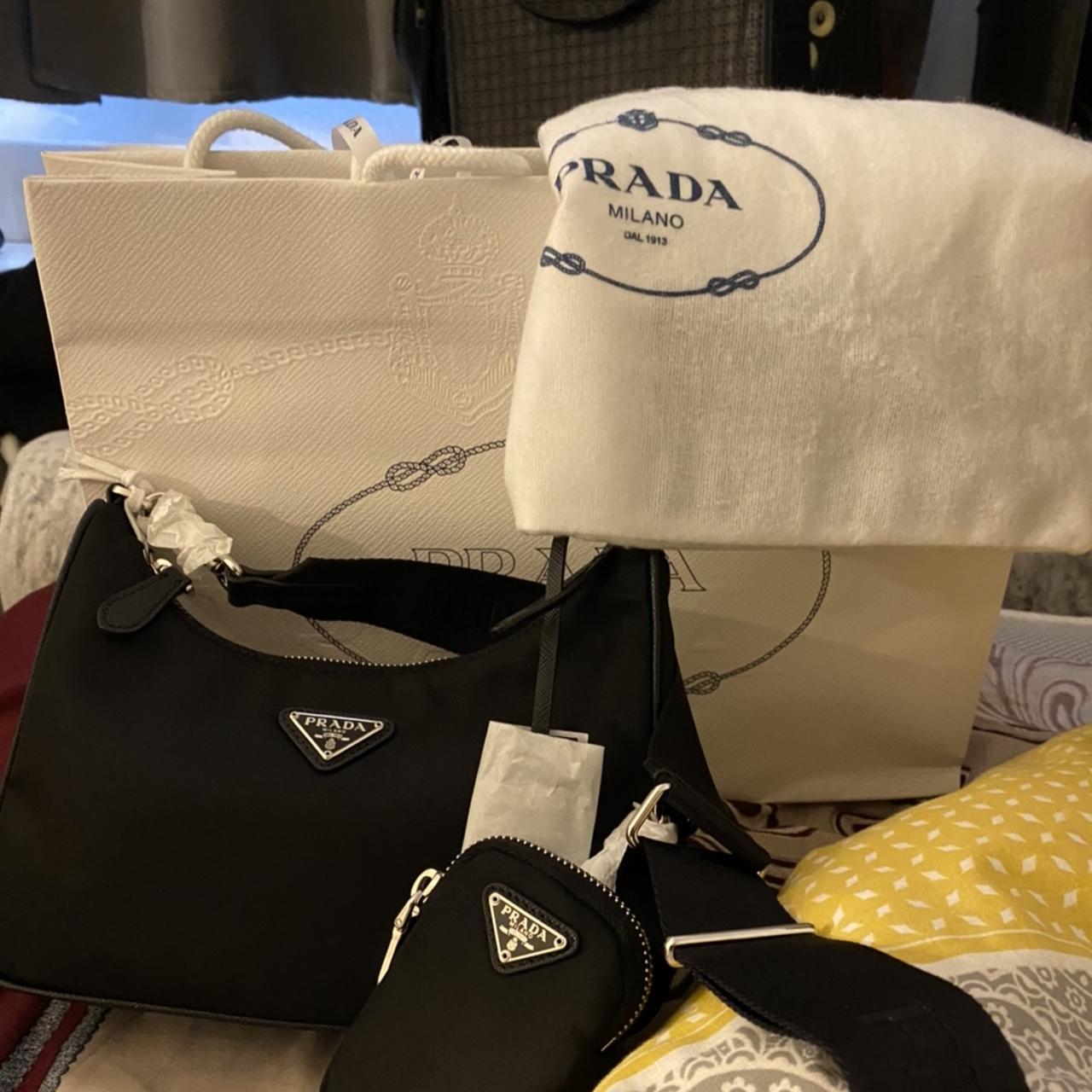 Prada Unboxing | Re-Nylon Pouch With Strap | What Fits | Modshot - YouTube