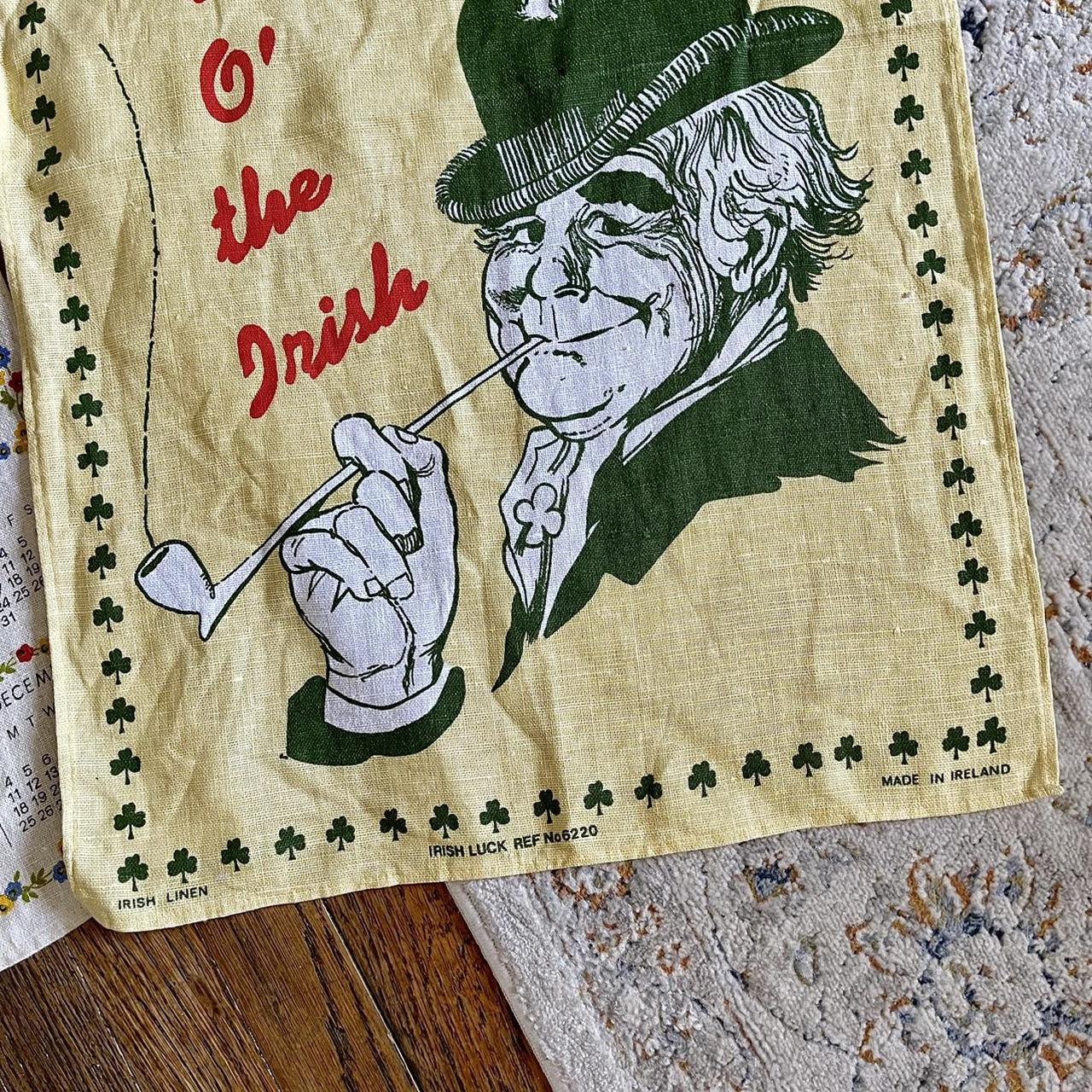 Vintage Irish Linen Tea Towel Made In Ireland I Depop   P0 