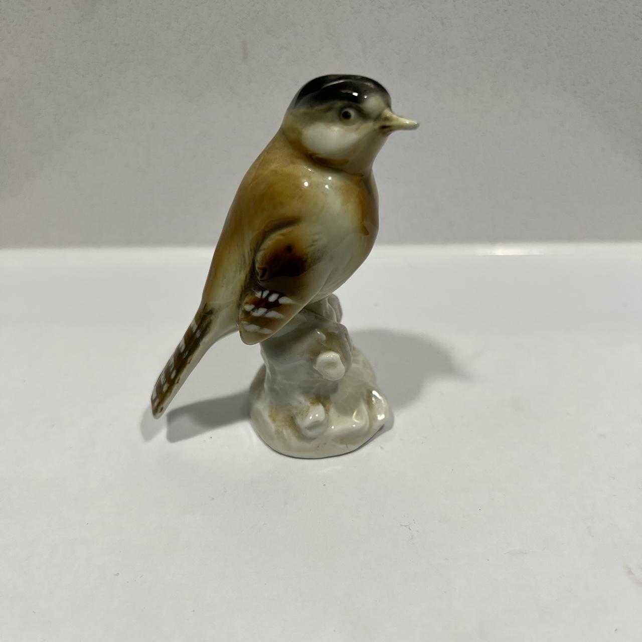 Vintage Signed Porcelain Bird Figurine Ceramic Knick... - Depop