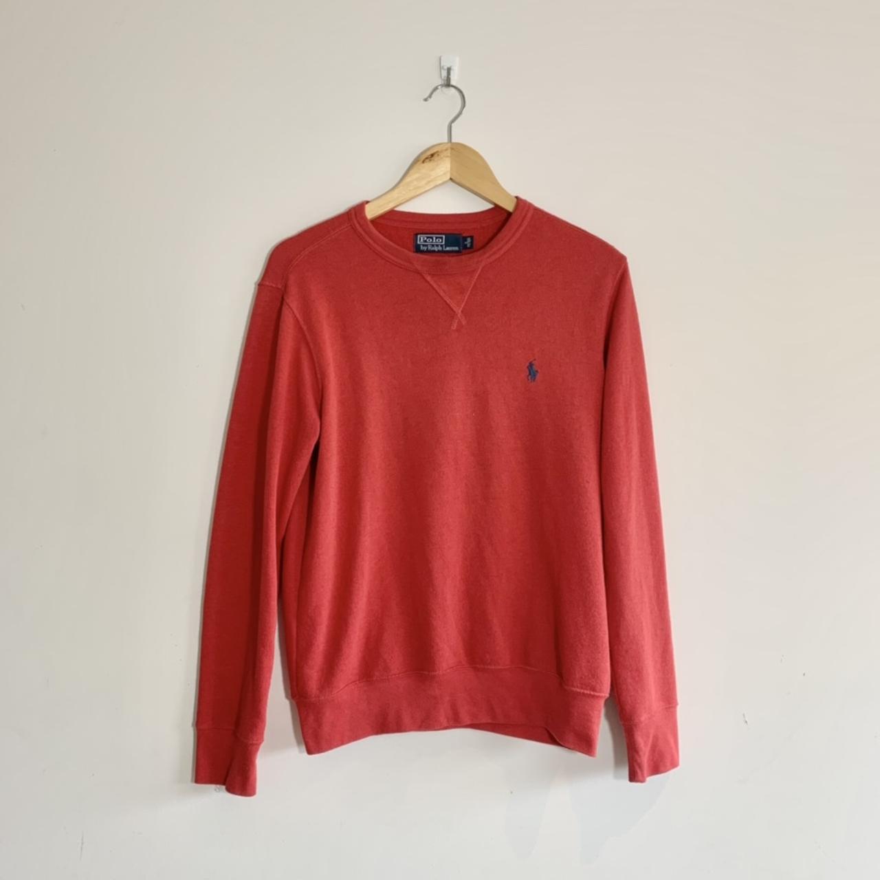 Red Ralph Lauren jumper ️‍🔥 Really cute colour... - Depop