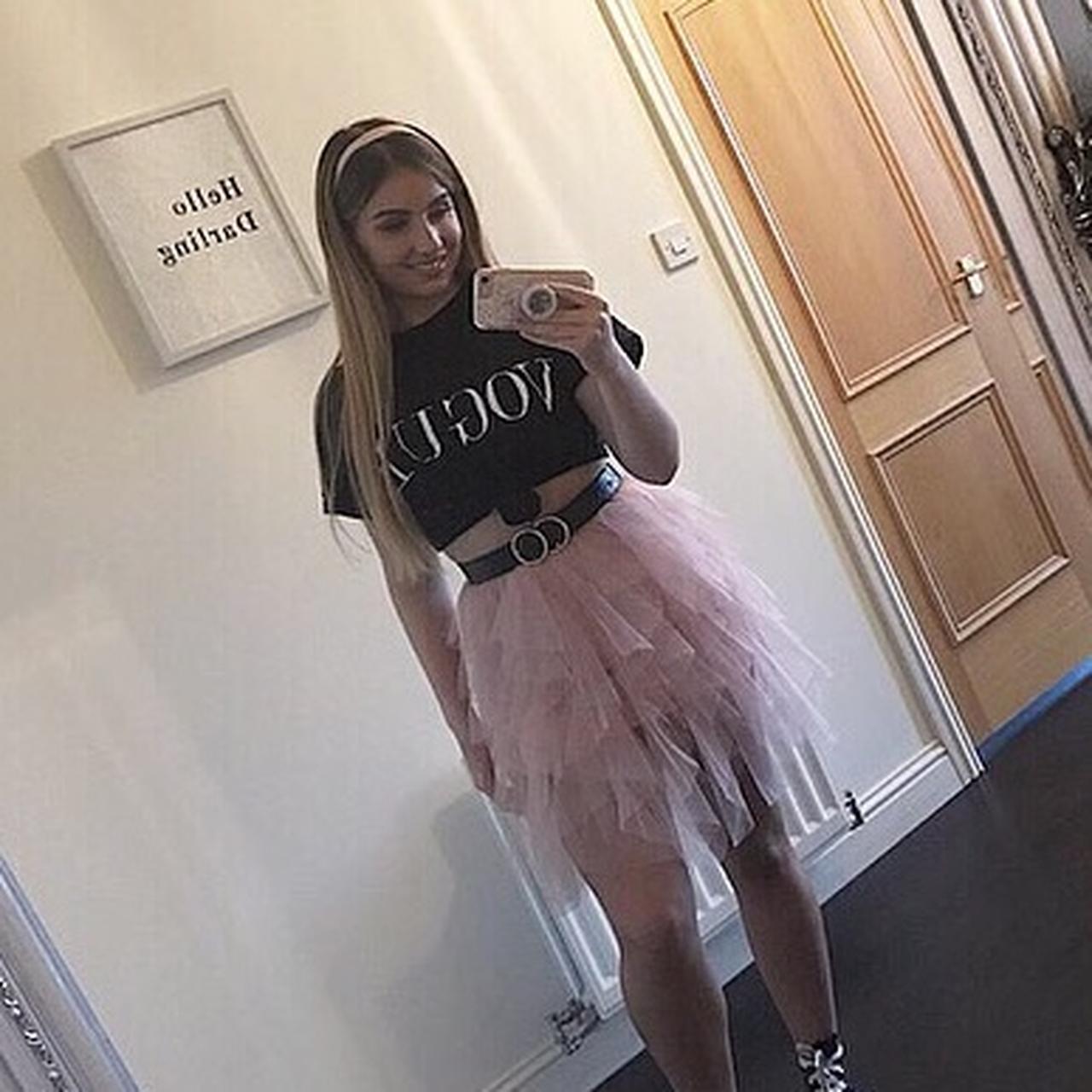 Pink Ruffle tutu skirt belt not included super