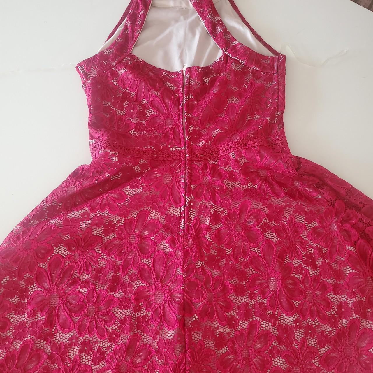 Crystal Doll Women's Burgundy Dress (3)
