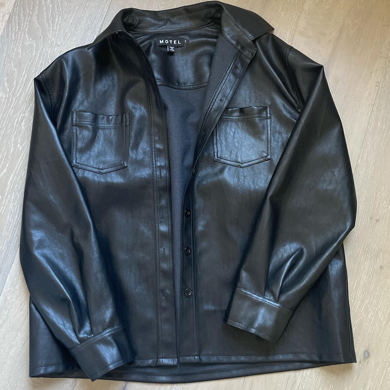 Motel Rocks leather jacket motel rocks lumberjack... Depop