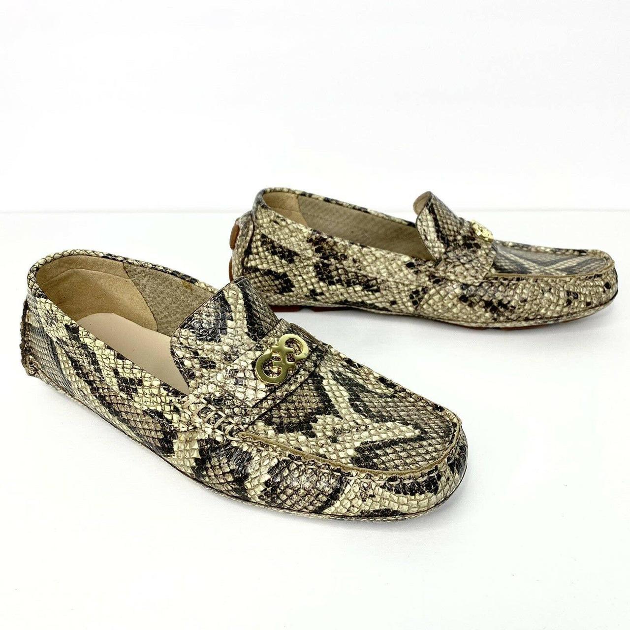 cole haan snakeskin loafers