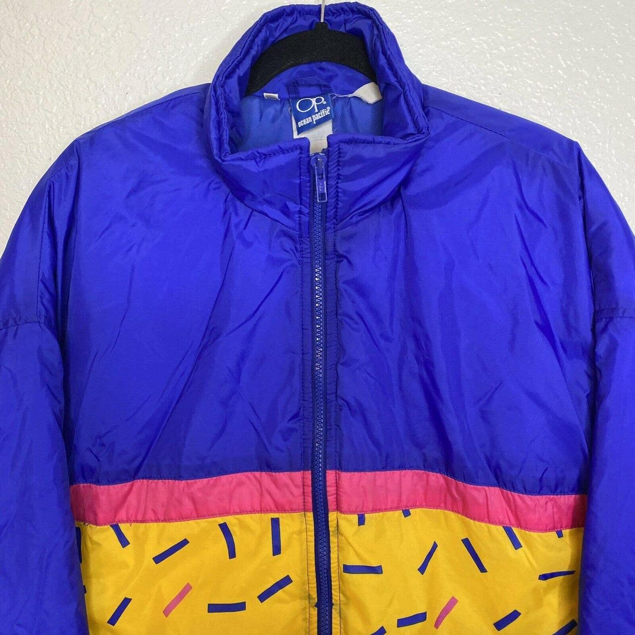 Vintage OP Ocean Pacific Puffer Jacket Coat size XL... - Depop