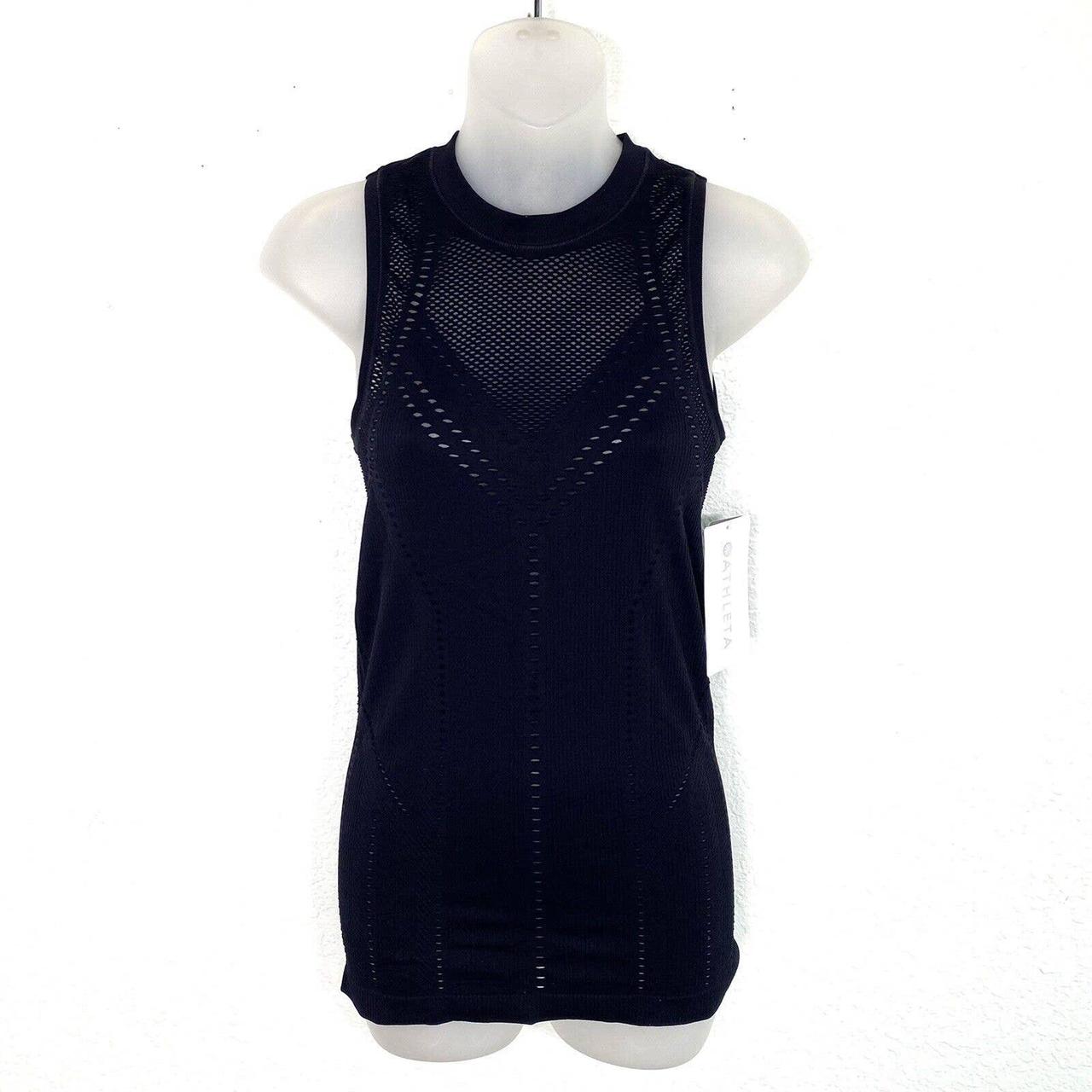 Athleta Women's Black Vest Depop