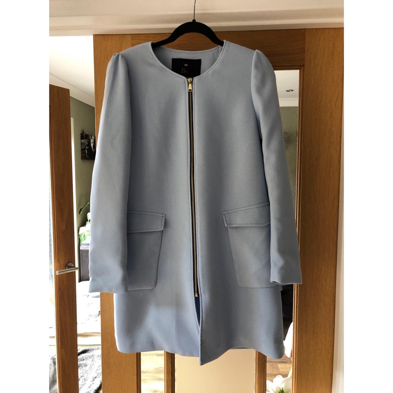 H&m light 2024 blue coat