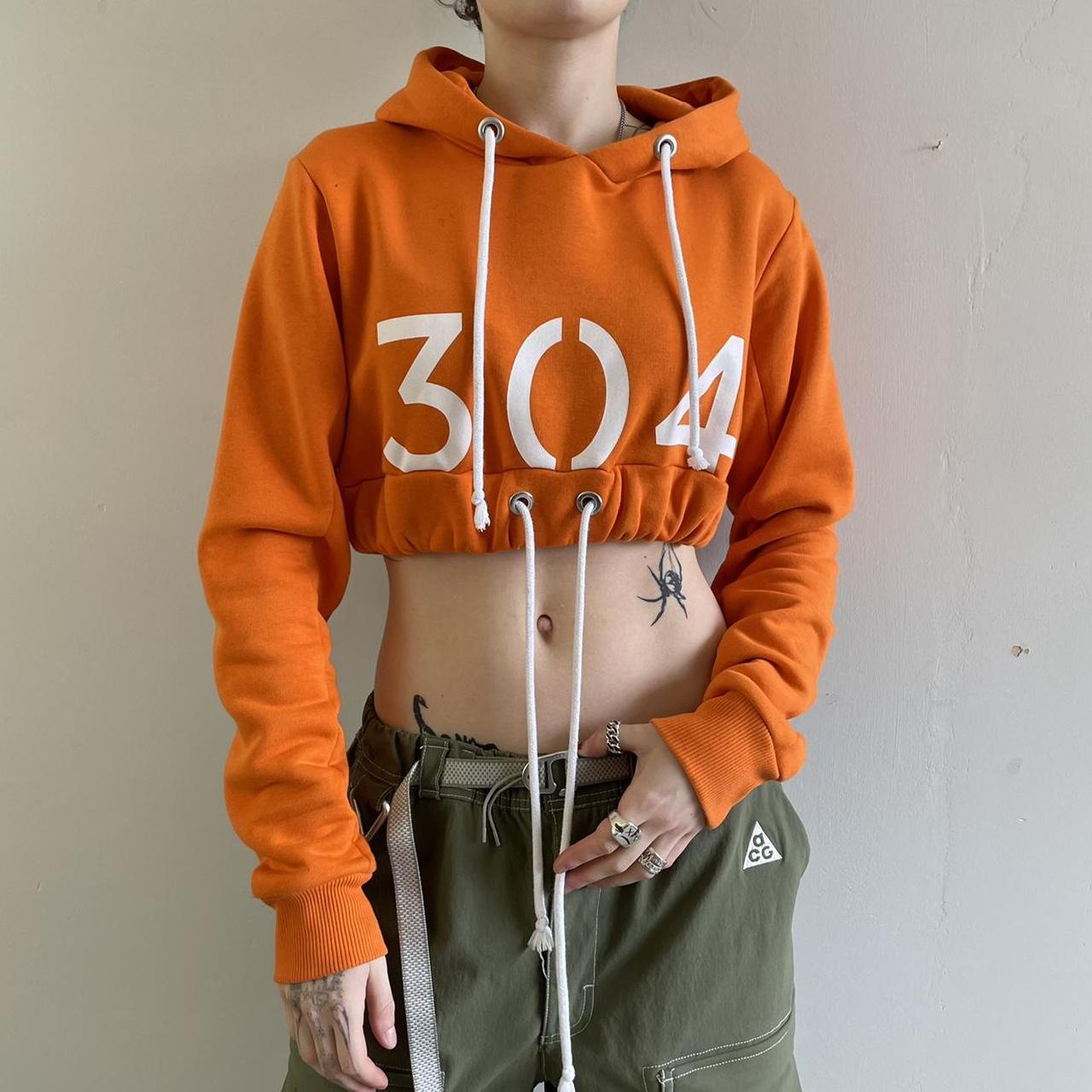 Orange crop hoodie deals