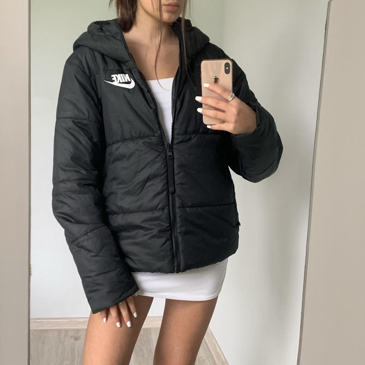 nike khaki reversible puffer