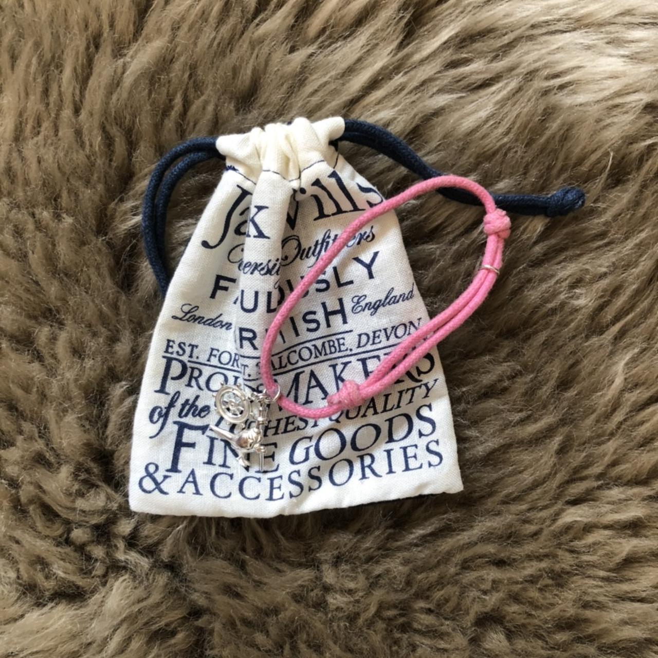 Jack wills pink silver bracelet with bag... Depop