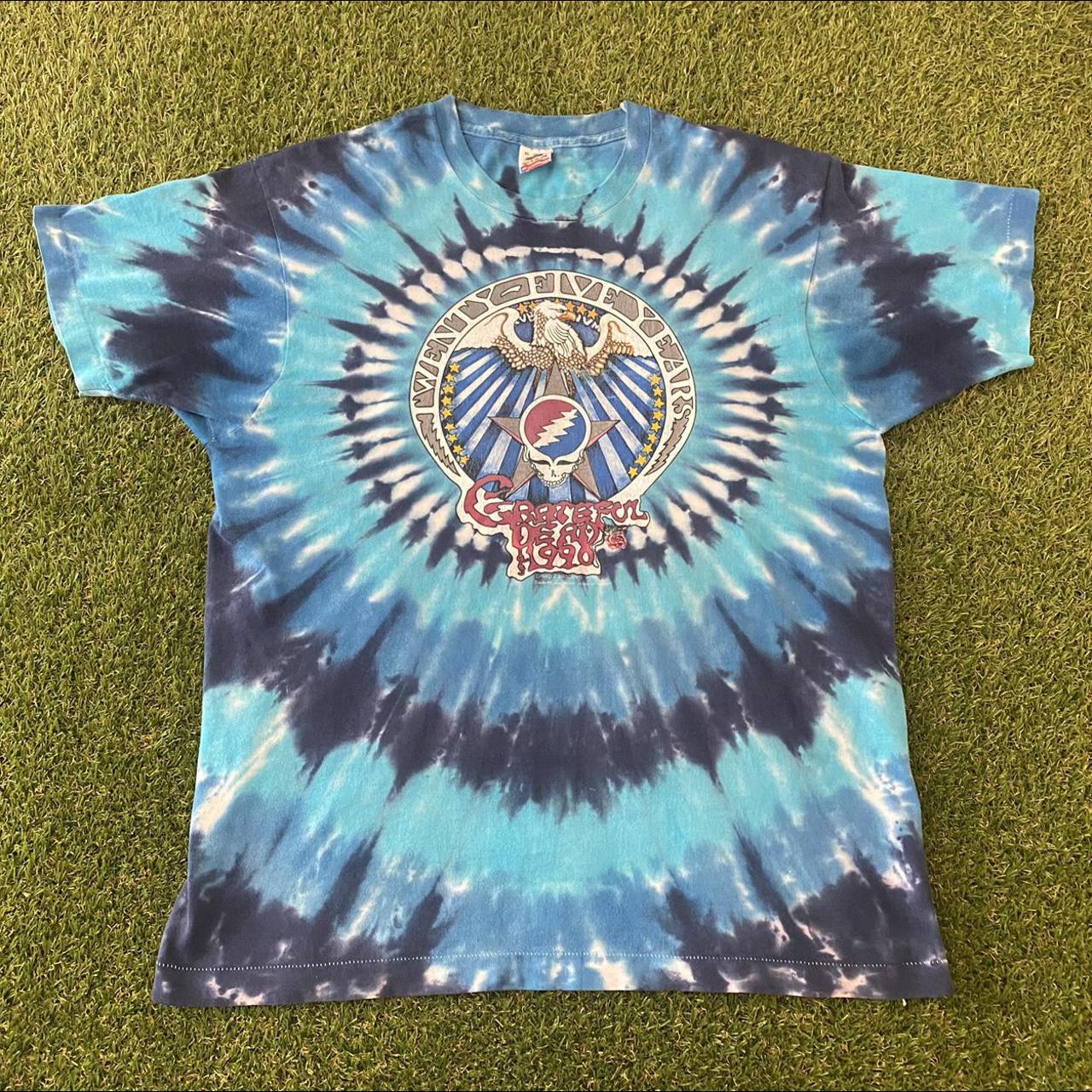 VTG 90s GRATEFUL shops DEAD 25th Anniversary 1990 Tie Dye Single Stitch T shirt XL