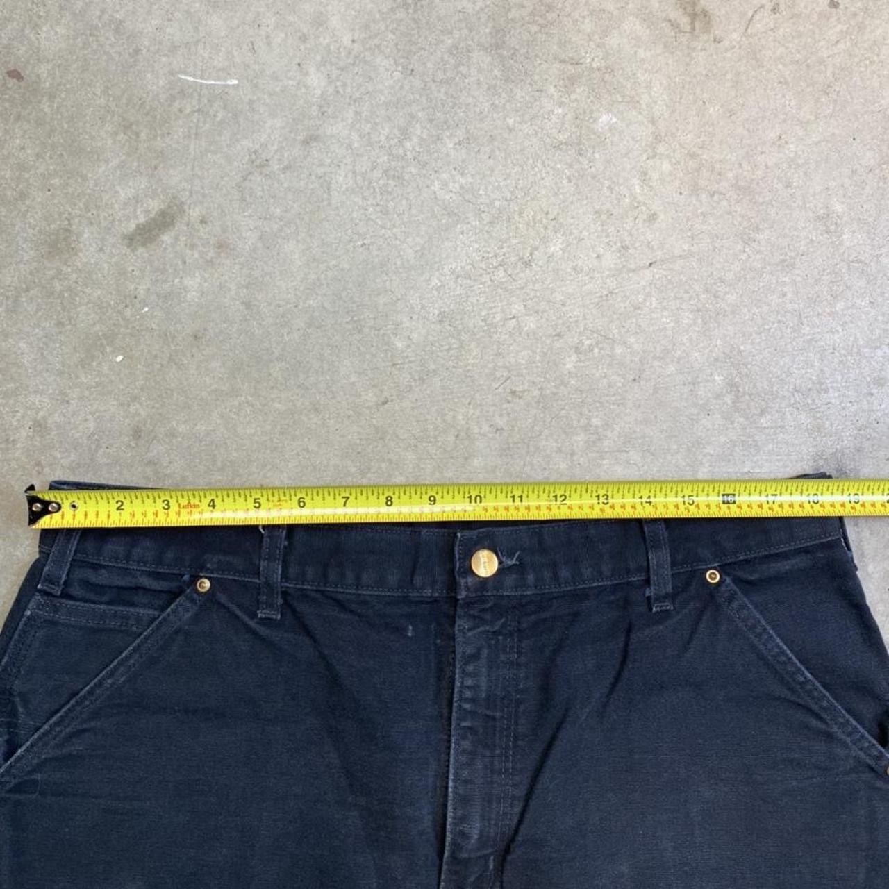 Vintage Black Carhartt Double Knee Carpenter Pants... - Depop