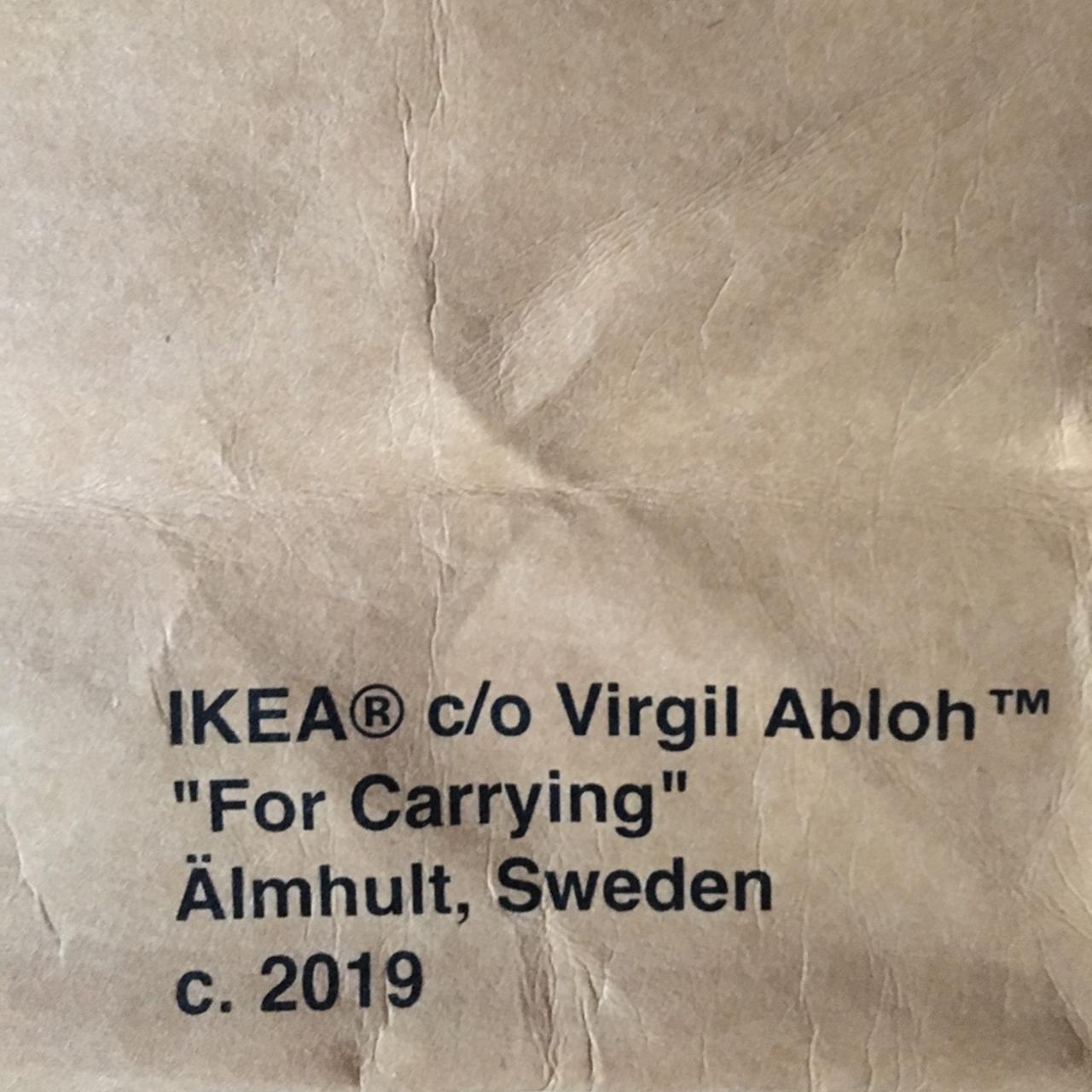 Custom Virgil abloh x Ikea markerad bag Hand - Depop