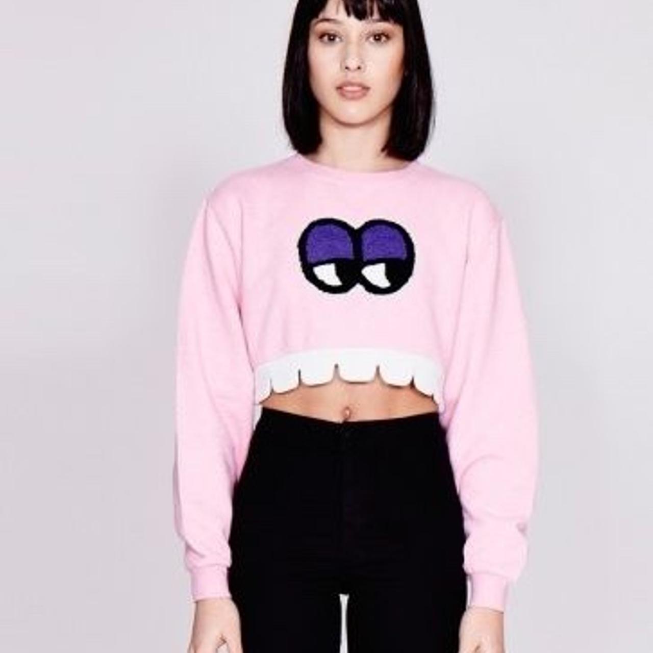 Lazy oaf eyes hotsell crop sweatshirt