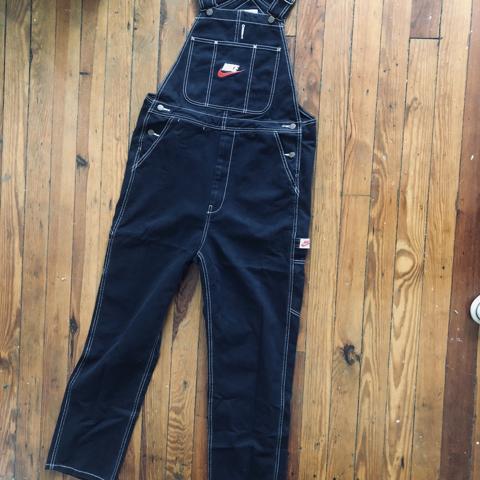 Supreme Nike Cotton Twill Overalls Size 32 black Depop