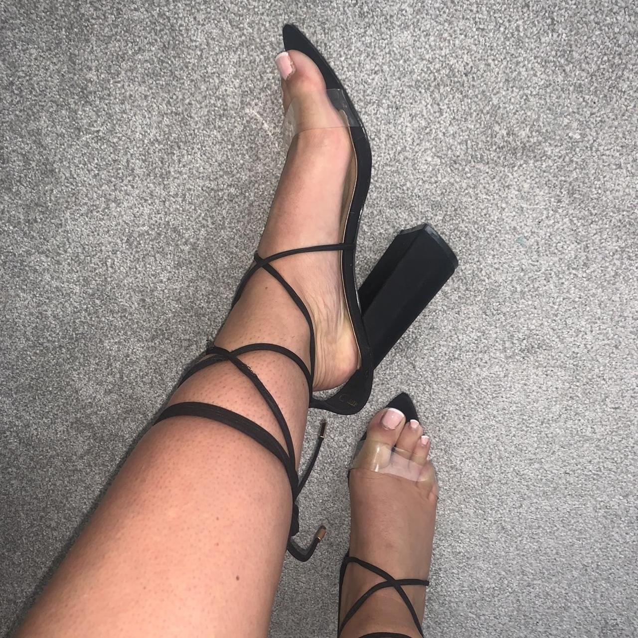 plt lace up heels
