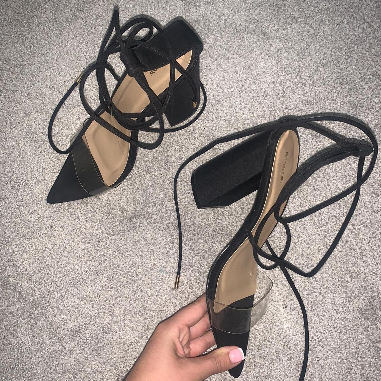 plt lace up heels
