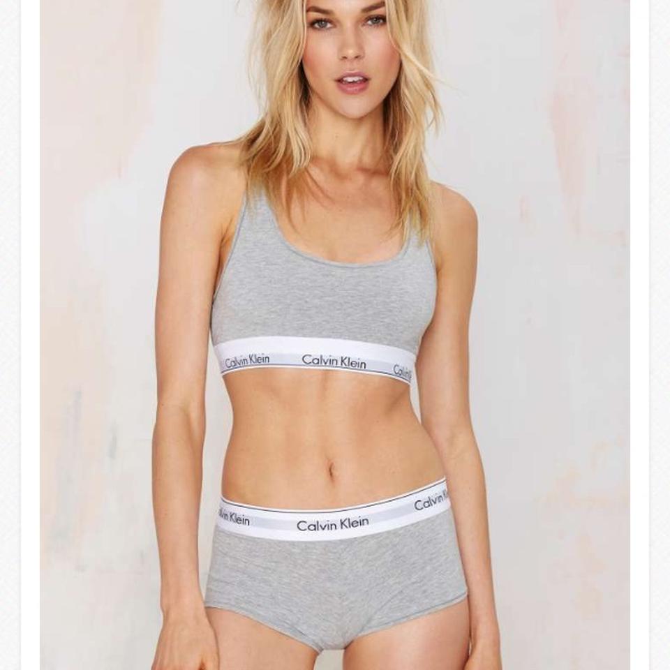 calvin klein bra and boyshort set
