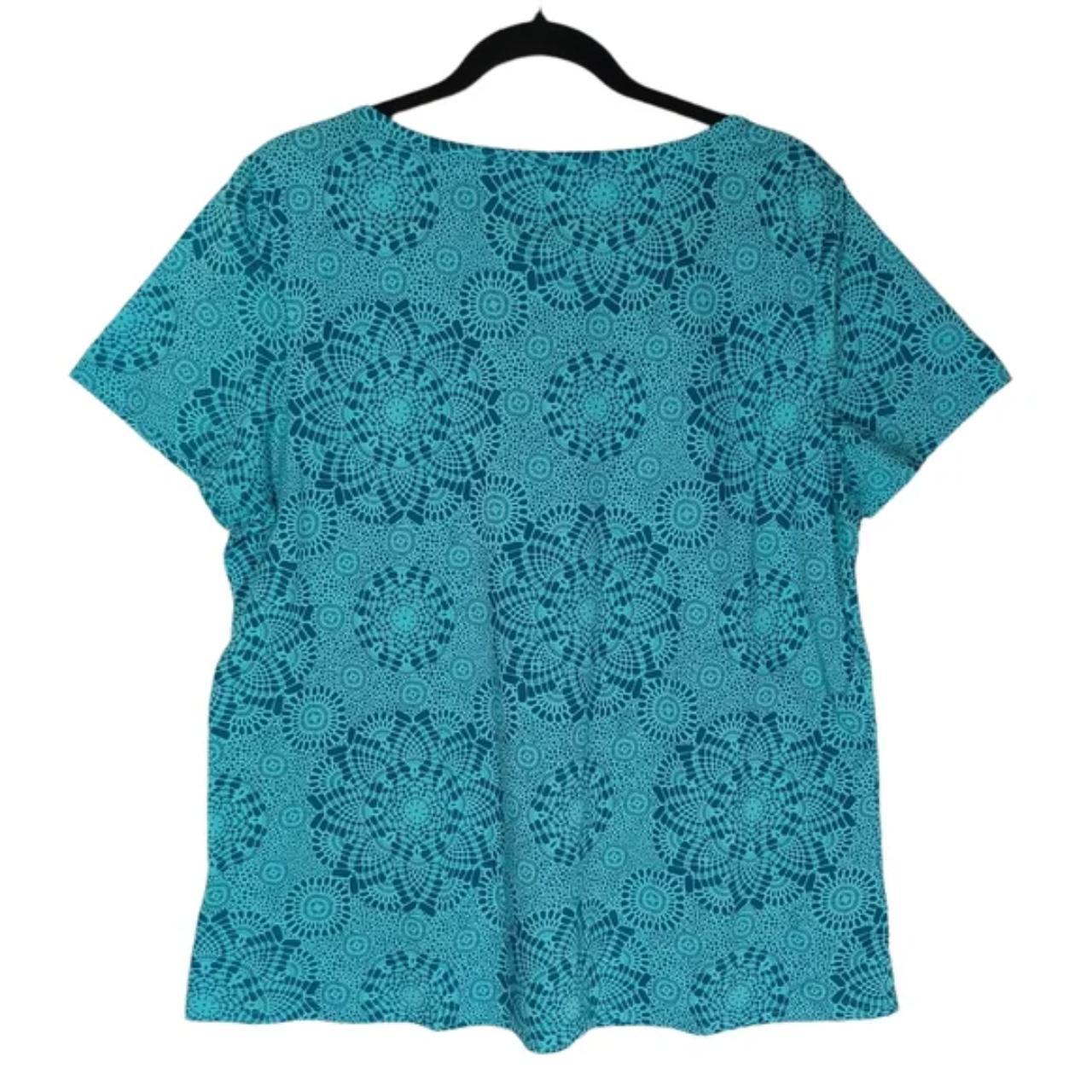 Basic Editions Women's Blouse - Blue - XL – BASIC… - image 2