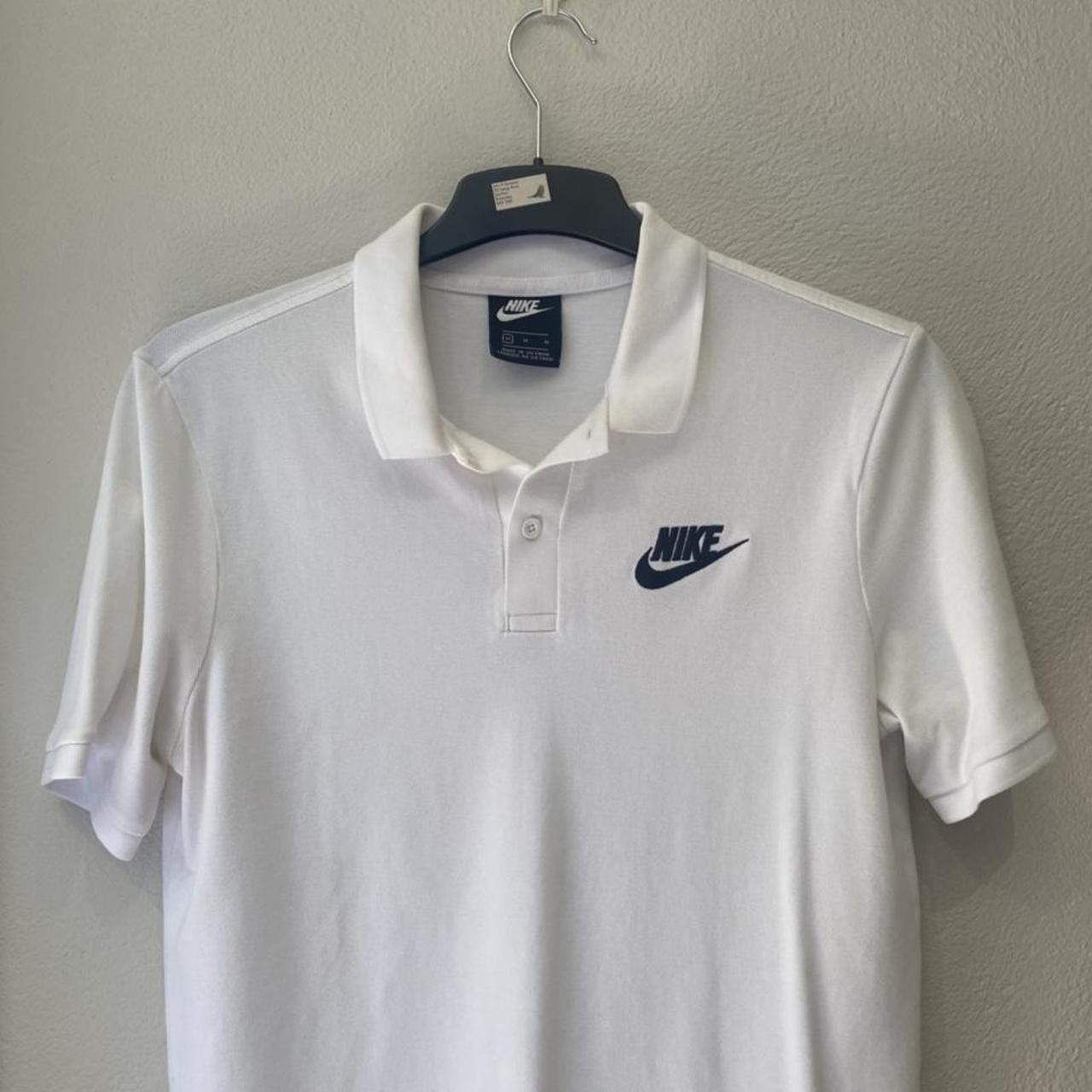 mens white nike polo