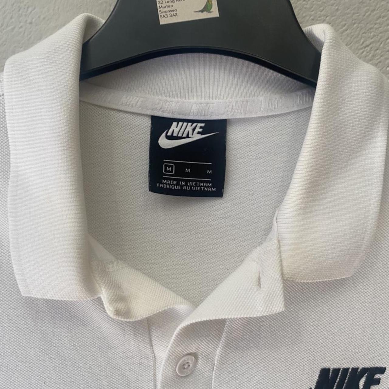 mens white nike polo