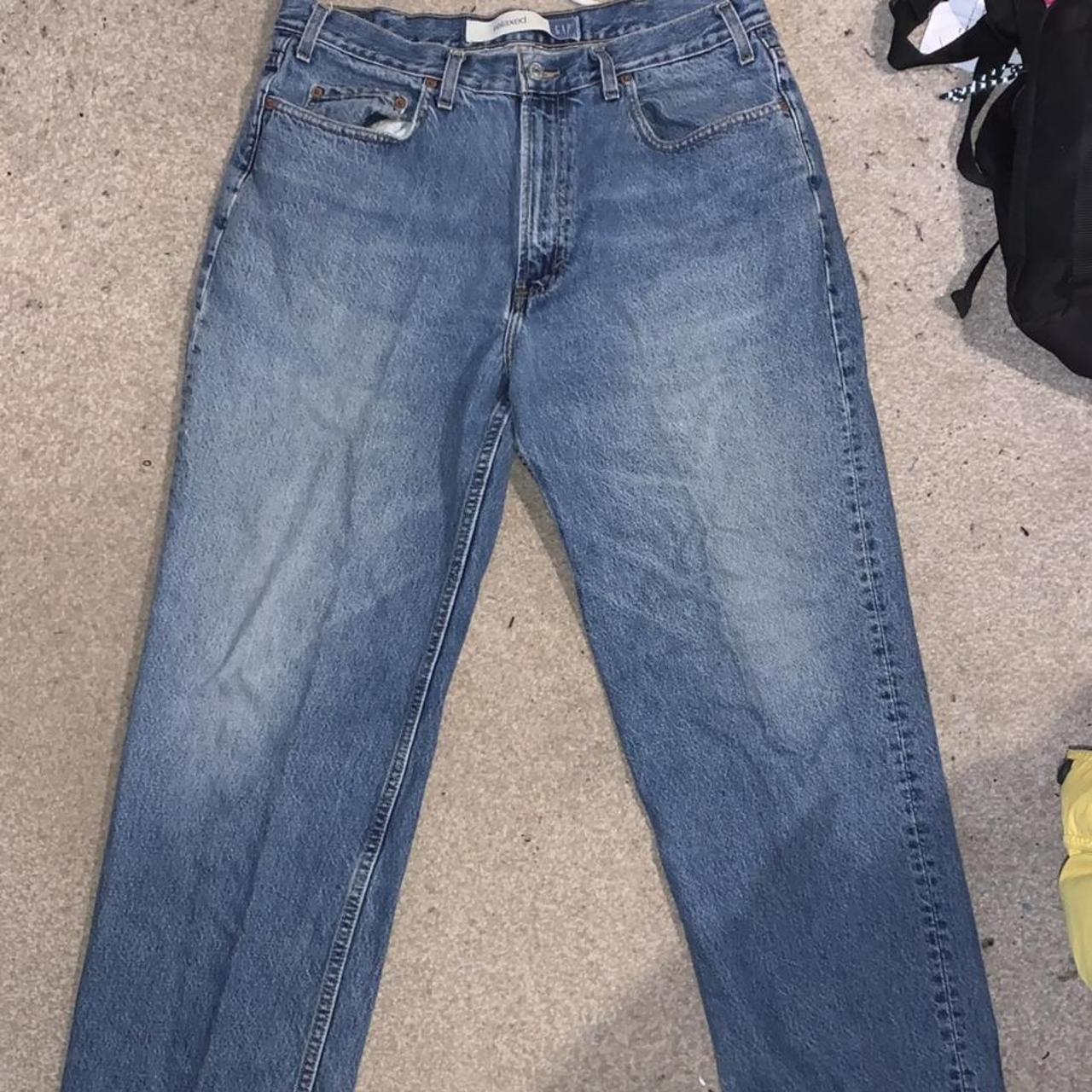 vintage gap jeans no flaws size 36-30 loose... - Depop