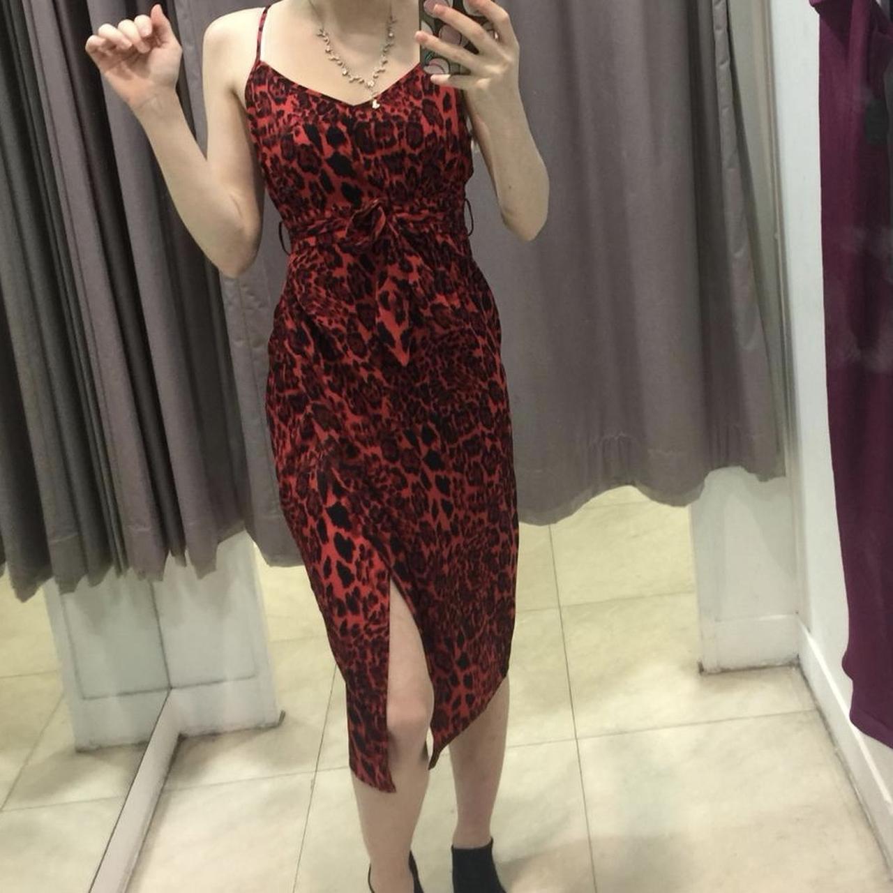 Girls on film red leopard print dress. Soo