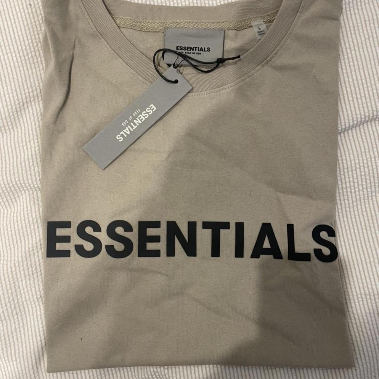 Essentials FOG oversized tee. Size L - tagged and... - Depop