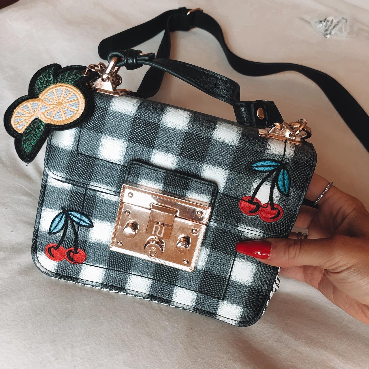 River island hot sale checked bag