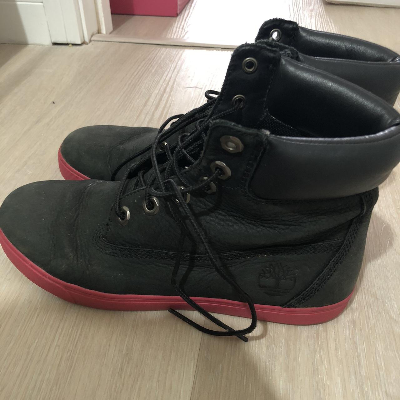 Ruby red timberlands outlet womens