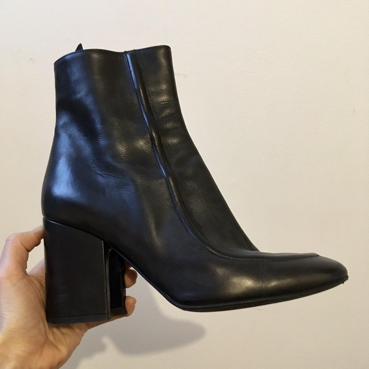 Jil Sander Women's Black Boots | Depop