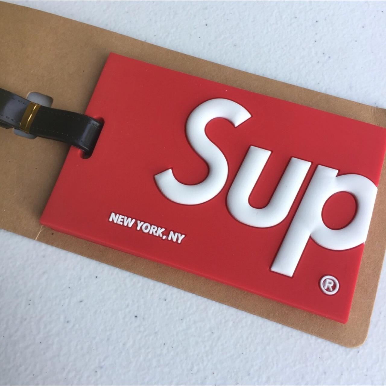 Supreme Luggage Tag Price includes shipping! - Depop