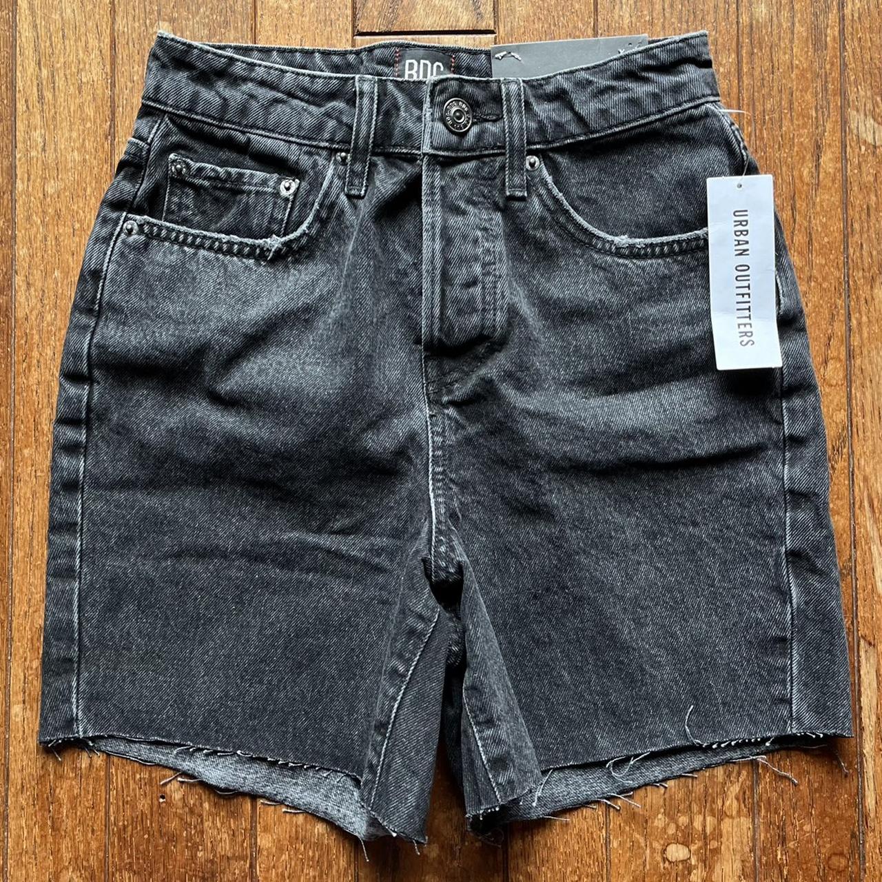 90’S BLACK DENIM SHORTS. Made by BDG. These shorts... - Depop