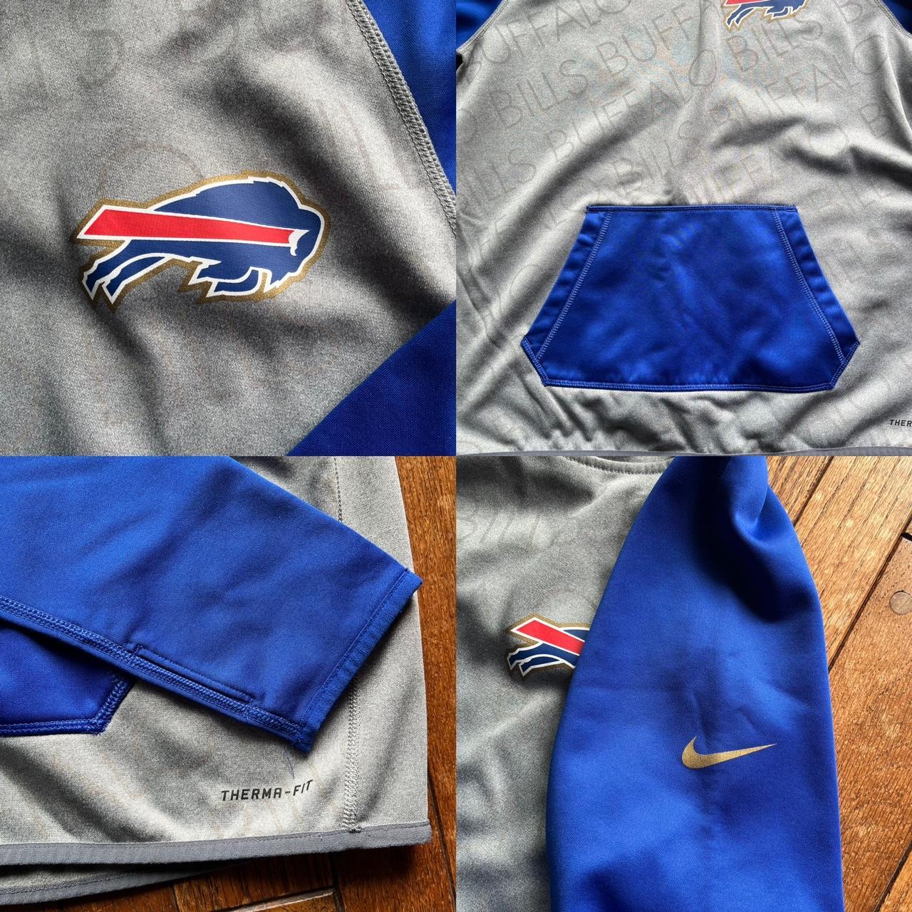 Nike Buffalo bills on field apparel gray hoodie - Depop