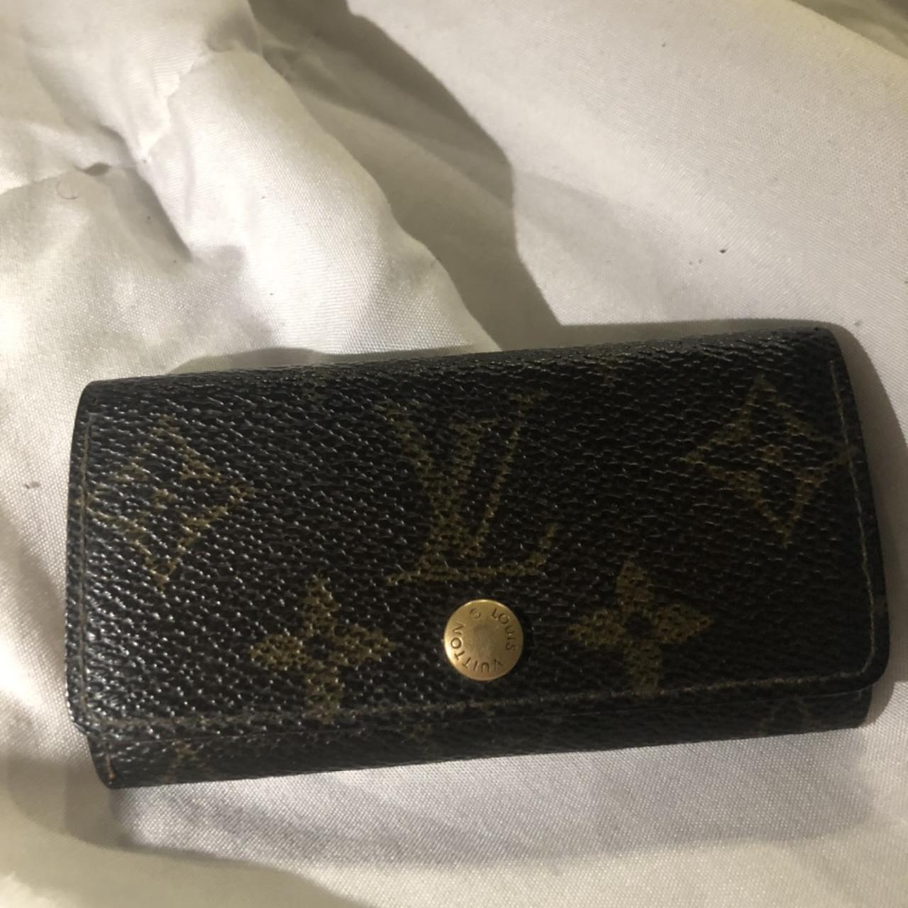 Louis Vuitton Monogram Key Pouch/ Coin Purse at 1stDibs  lv monogram key  pouch, louis vuitton key pouch date code, louis vuitton care card