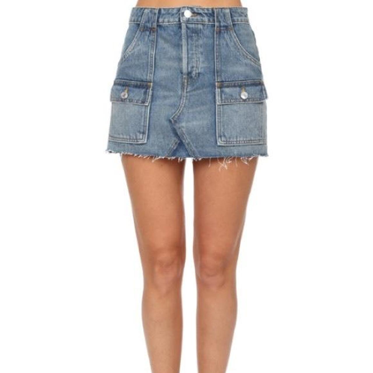 redone denim skirt