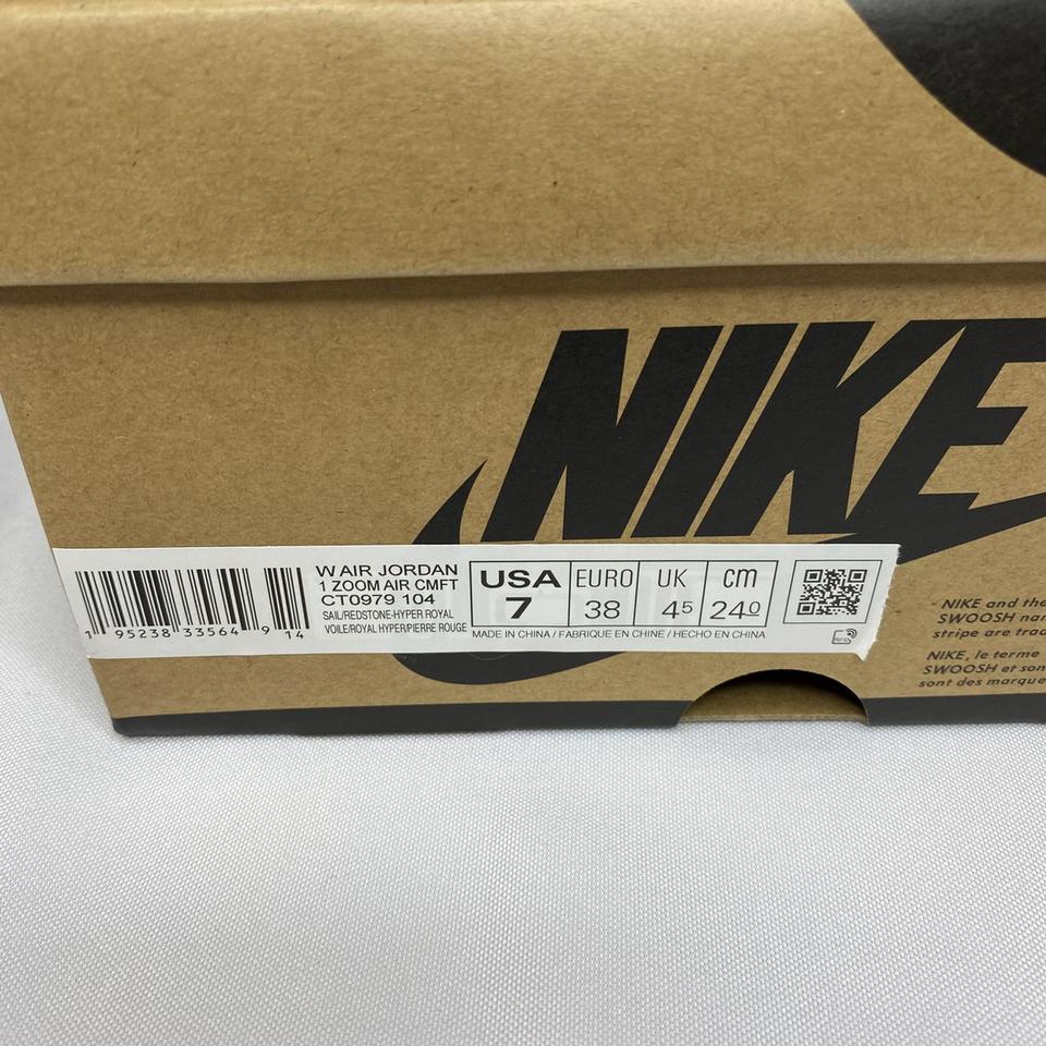 jordan 1 zoom cmft trainers sail redstone hyper royal white