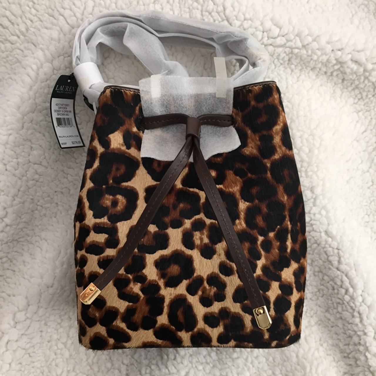 ralph lauren leopard tote