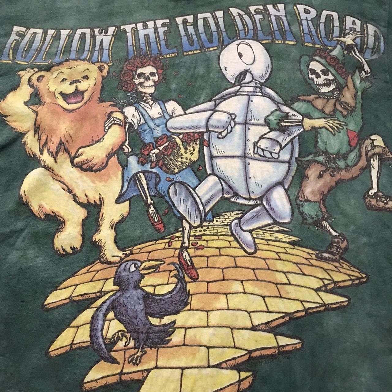 vintage grateful dead 1994 wizard of oz t shirt... - Depop