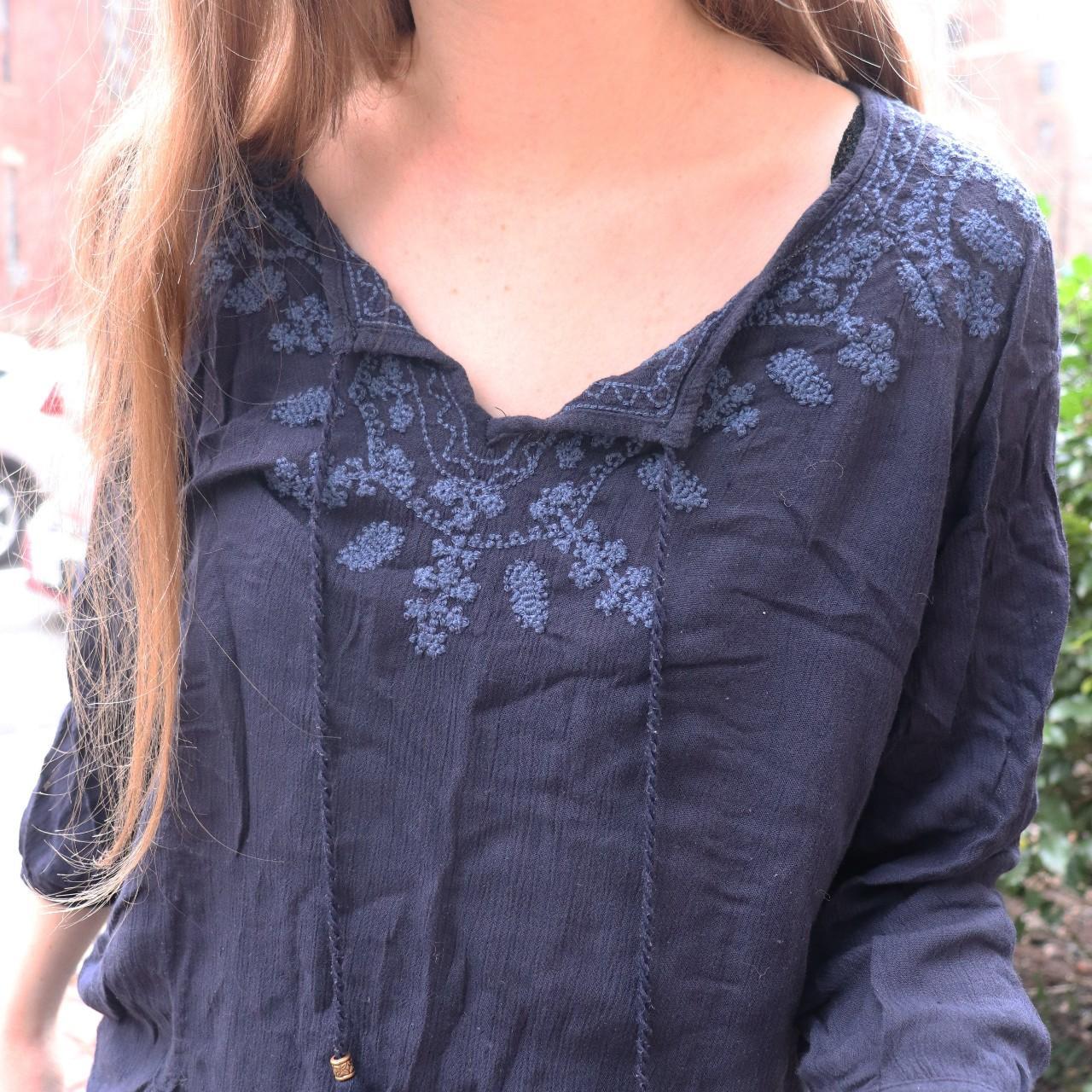 Navy blue blouse forever 2024 21