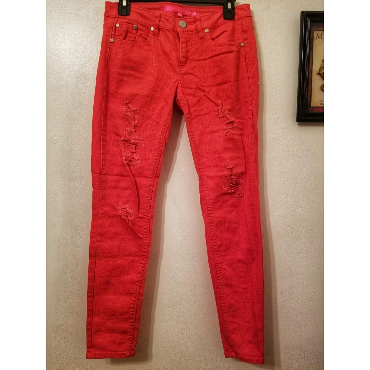 Bright Red/Orange Skinny Size