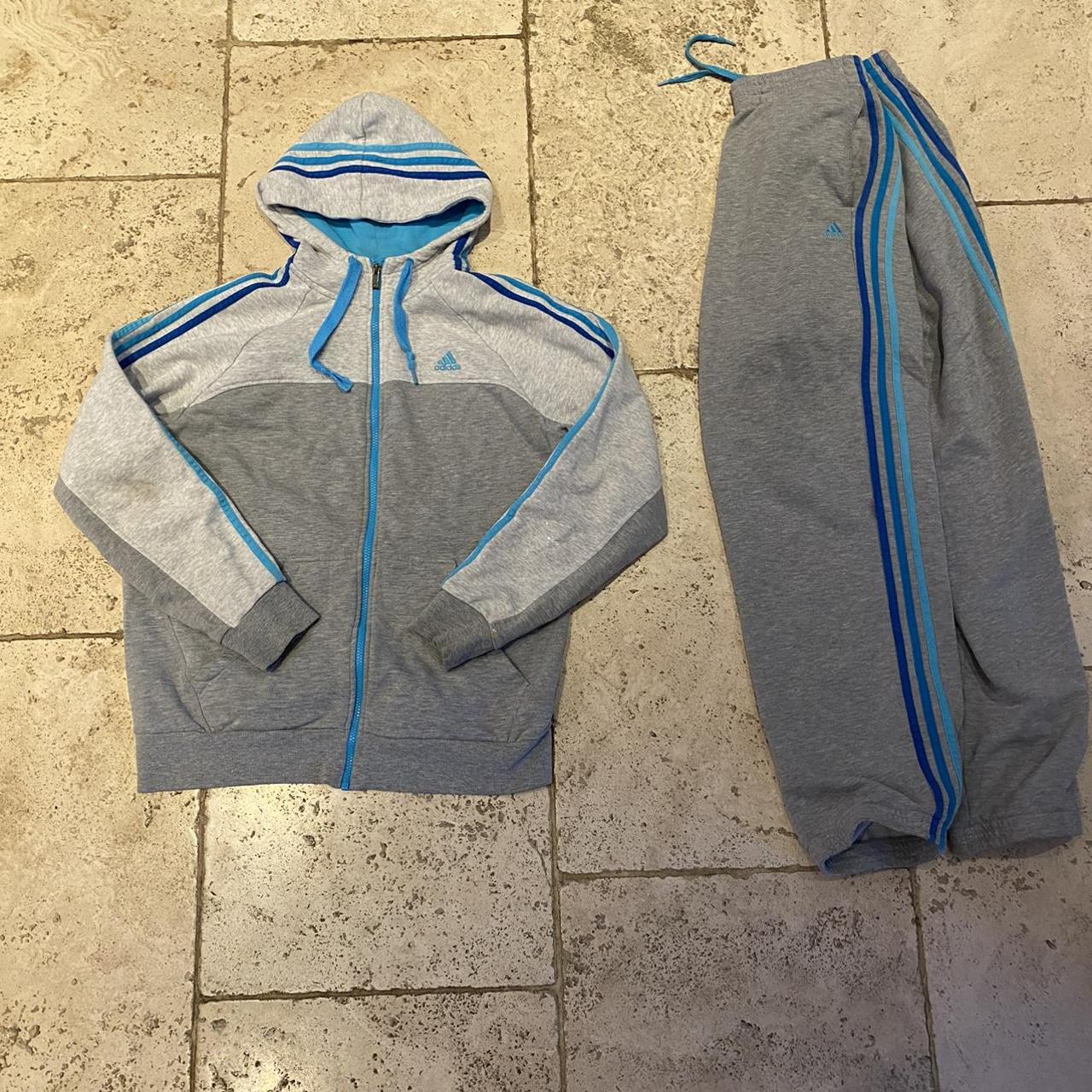 Reserved Vintage Adidas 3 Stripe Tracksuit Size Xl Depop