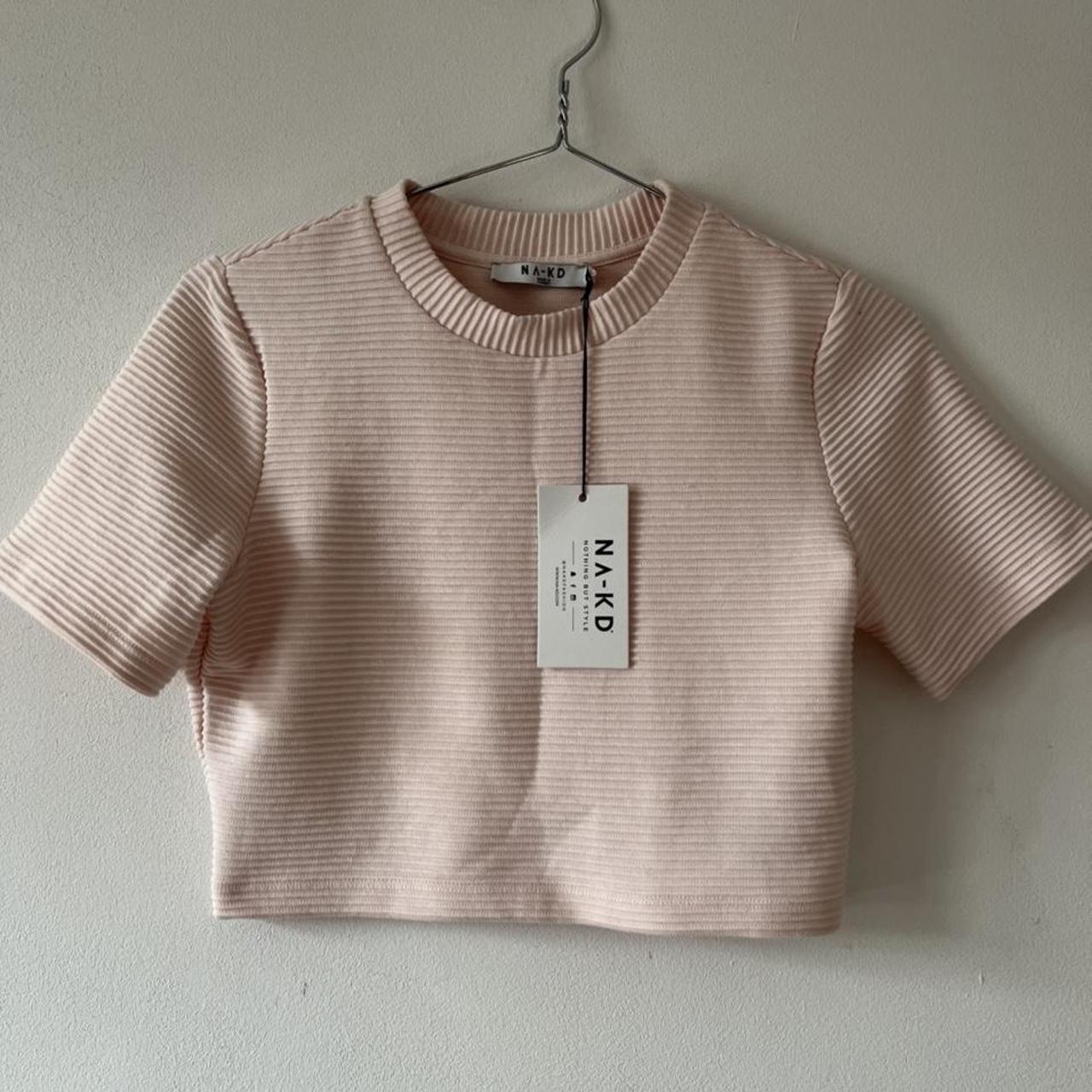 NAKD light pink ribbed top and shorts set. Cute... - Depop