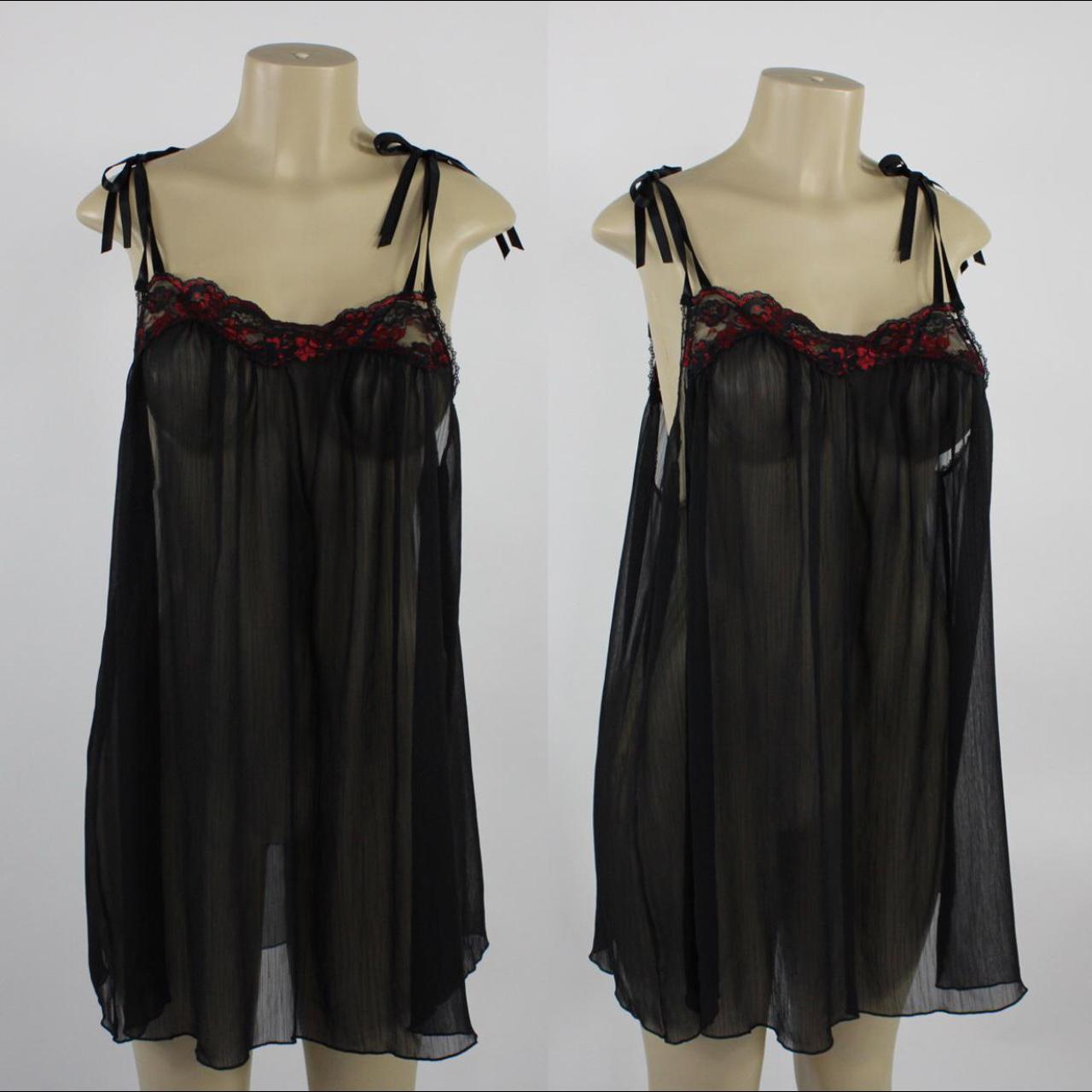 Product Image 1 - Vintage red and black sheer