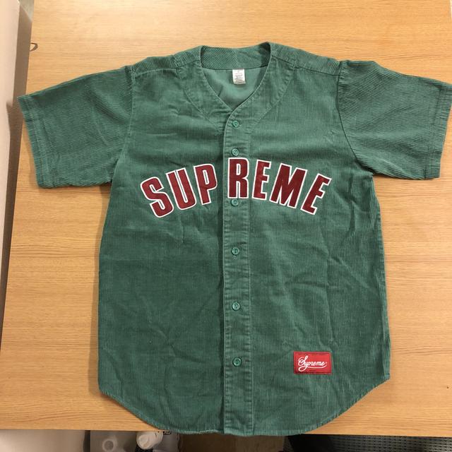 Supreme Corduroy Baseball Jersey Color: Dusty... - Depop