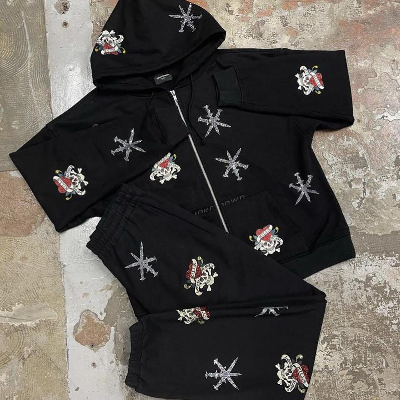 Unknown london x Ed Hardy joggers Rhinestone | Depop