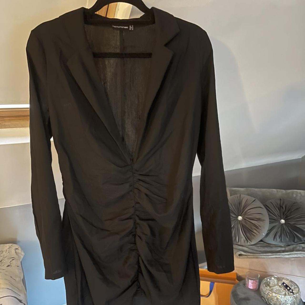 PLT deep plunge blazer dress Size 14 true to... - Depop