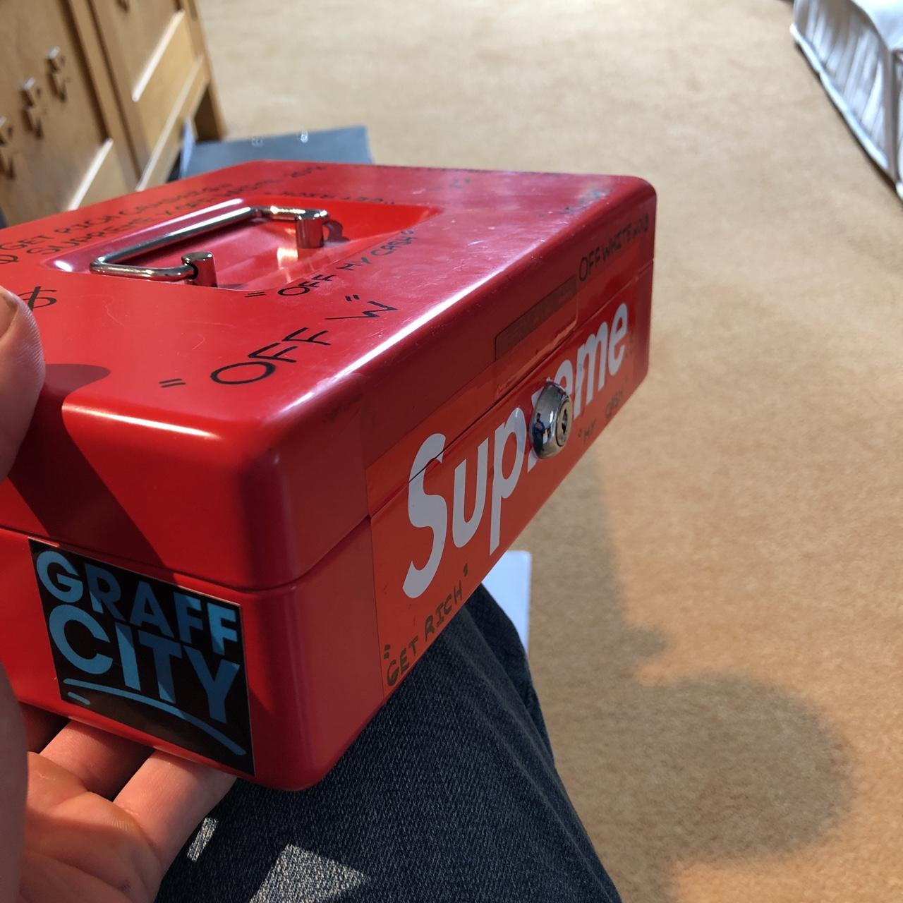 Off white supreme money box concept custom - Depop