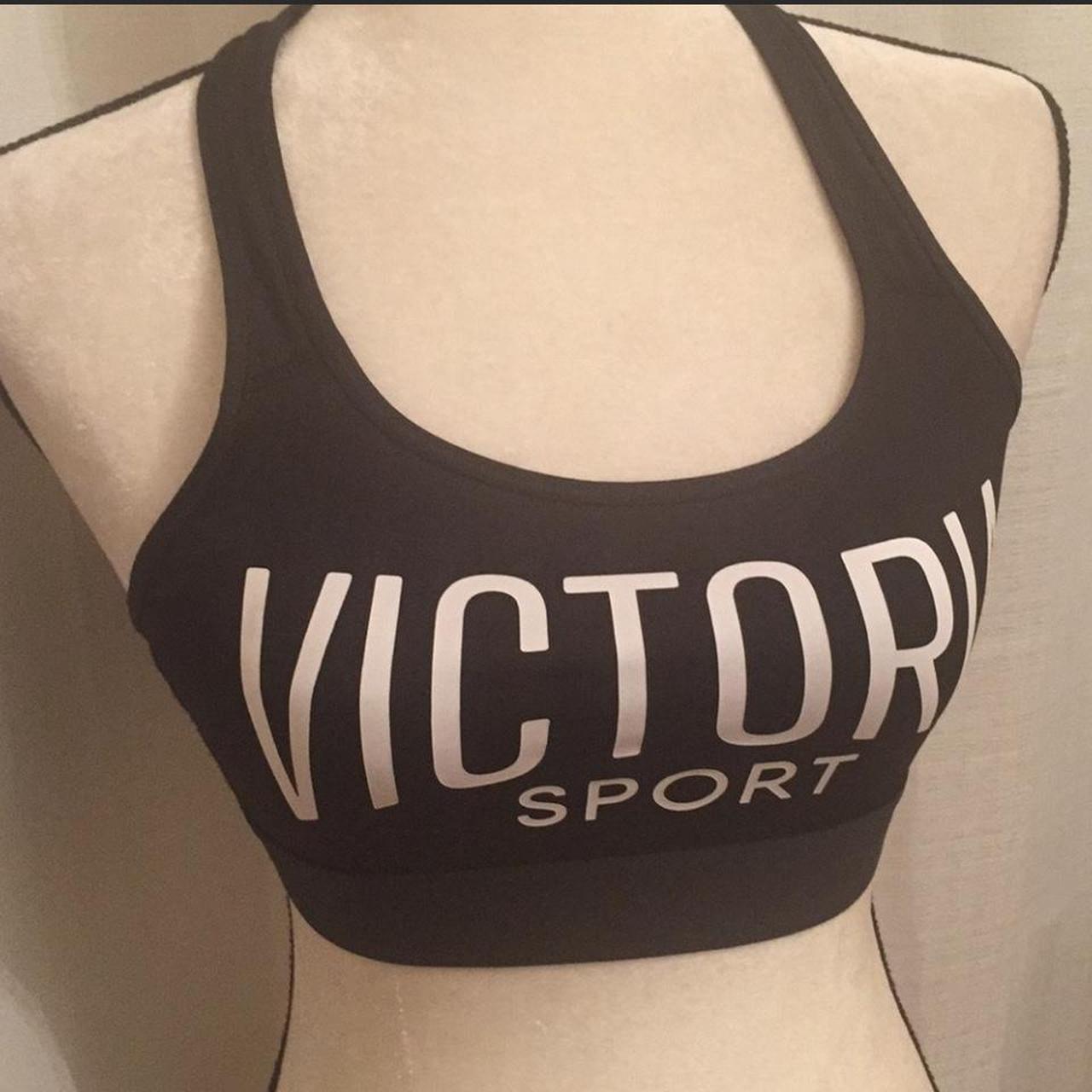 y2k vintage PINK victoria's secret black t-shirt bra - Depop